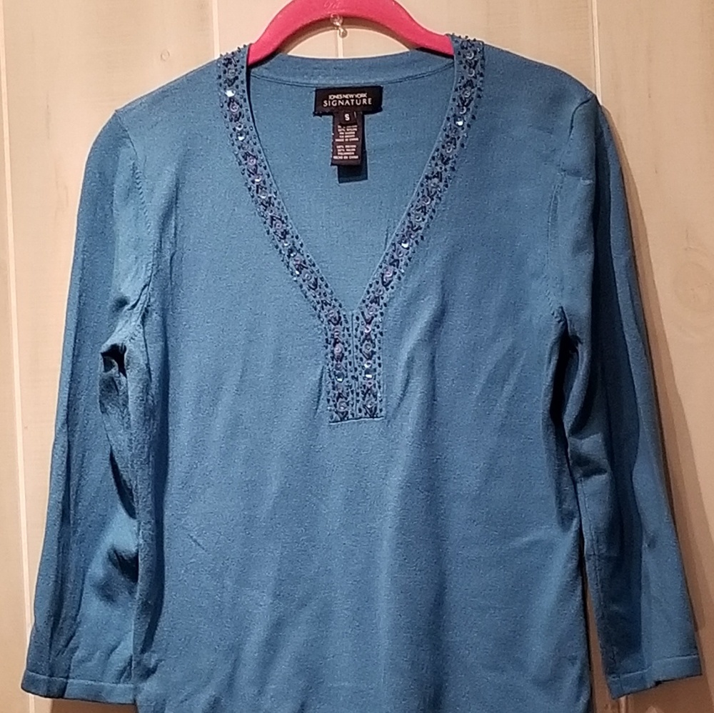 NWOT turquoise sweater